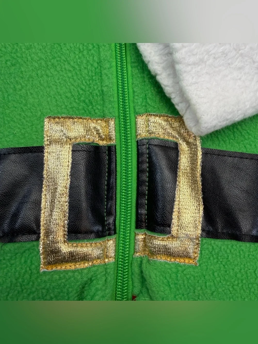 Buc-ee's Christmas Elf Fleece One Piece Pajamas YM/L